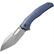 WE 22042B3 Ignio Framelock Knife Blue Handles