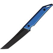 Heretic 020BB Goliath Black Fixed Blade Knife Blue Handles