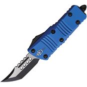 Microtech 8191BLS Auto Mini Troodon Two-Tone OTF HH Knife Blue Handles