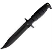 Ontario 8679TC Marine SP-1 Combat Black Fixed Blade Knife Black Handles