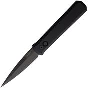 Pro Tech 921SWAT Auto Godfather Swat ButtonLock Black Folding Knife Black Handles
