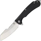 Daggerr RNFBKSW Rhino Linerlock Knife with Black Handles
