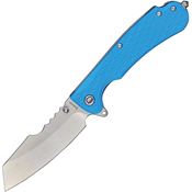 Daggerr RNFBLSW Rhino Linerlock Knife with Blue Handles