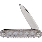 American Service ONECLR The ONE Folder Knife Clear Handles