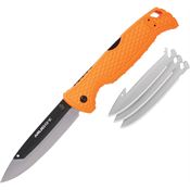 Muddy L35RB3Z SWAP Lockback Knife Orange Handles