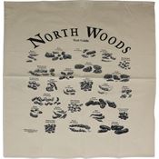 North Woods Field Guides 002ASBB Animal Scat Bandana Tan