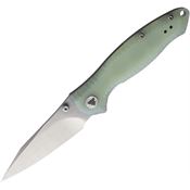 Trivisa TY13G14 Delphinus Stonewashed Linerlock Knife Jade Handles