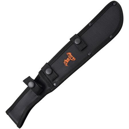 Elk Ridge MHT001OR Small Machete Stainless Blade Knife with Orange Rubber Handle – Additional Image #1