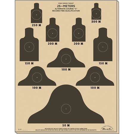 Rite in the Rain 9127X 25m Target Sheets M16A1 10 – Additional Image #1
