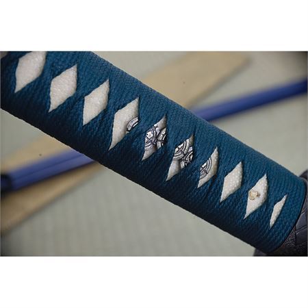 Dragon King 35350 War Horse Katana Sword with Blue Cord Wrapped Handle – Additional Image #3