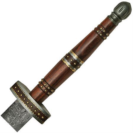 Damascus 5016 Imperial Damascus Sword with Brown Wood Handle – Additional Image #1