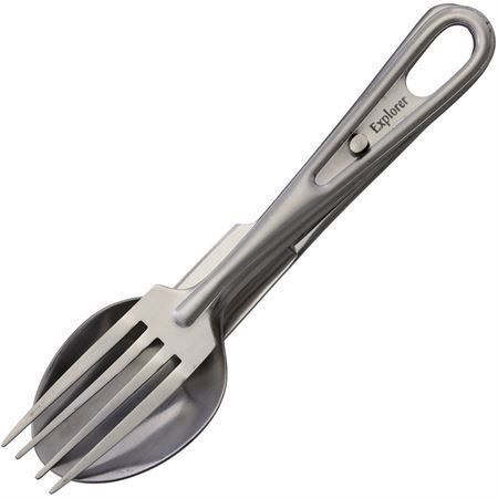 Explorer Compass 62 Portable Dinner Utensil Set with Stainless Construction – Additional Image #1