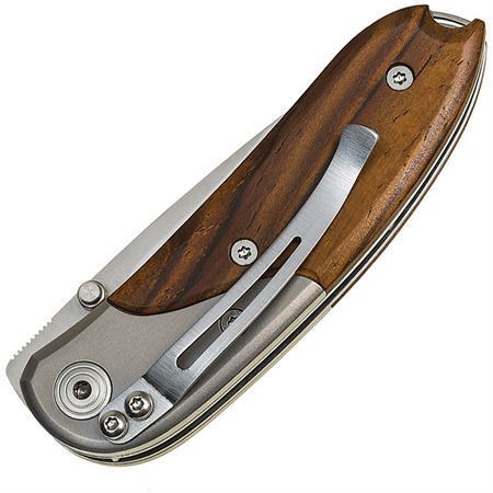 Lion Steel 8200ST Mini Santos Wood Lockback Folding Pocket Knife – Additional Image #1