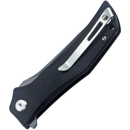 Bestech G05A2 Scimitar G10 Black Clip Point Linerlock Folding Pocket Knife – Additional Image #1