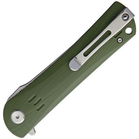 Bestech G06B1 Kendo Tanto Point Satin Finish Blade Linerlock Folding Pocket Knife with Green G-10 Handle – Additional Image #1