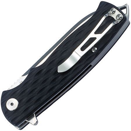 Bestech G02A Grampus G10 Black Drop Point Linerlock Folding Pocket Knife – Additional Image #1