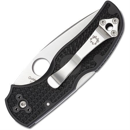 Spyderco 41PBK5 Native 5 Lightweight Lockback Folding Pocket Knife with Black Textured FRN Handles – Additional Image #2