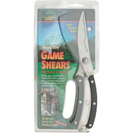 Outdoor Edge Game Shears, Black Nylon Sheath