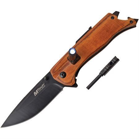 MTech 1082BR Linerlock Knife with Brown Pakkawood Handle – Additional Image #1