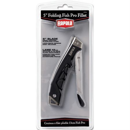 Rapala 29620 Folding Pro Fillet Lockback Knife with Black Rubberized Synthetic Handle – Additional Image #1