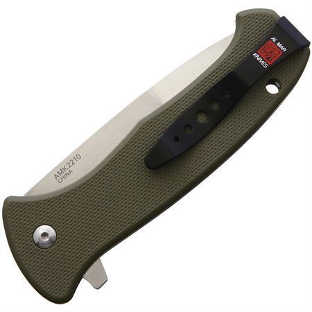 Al Mar K2210 SERE 2020 Assist Open Linerlock Knife OD Green Handles – Additional Image #1