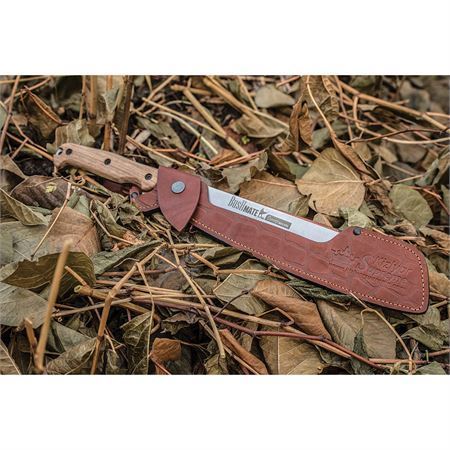 Kizlyar 0168 Bush Mate Machete Stonewash Finish Stainless Blade Knife with Walnut Handle – Additional Image #3