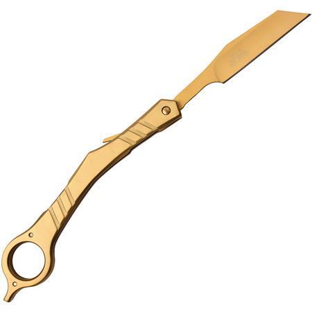 MTech 1049GD Folding Razor Knife with Gold Handle – Additional Image #2
