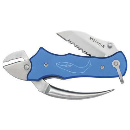 Myerchin P300BL Sailors Tool Serrated Linerlock Knife – Additional Image #2