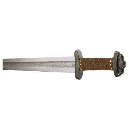 Paul Chen 1010 Godfred Viking Sword with Leather Handle – Additional Image #1