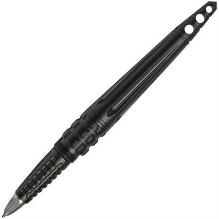 Uzi Tp12bk Tactical Glassbreaker Pen with Black finish and Aluminum Construction – Additional Image #1