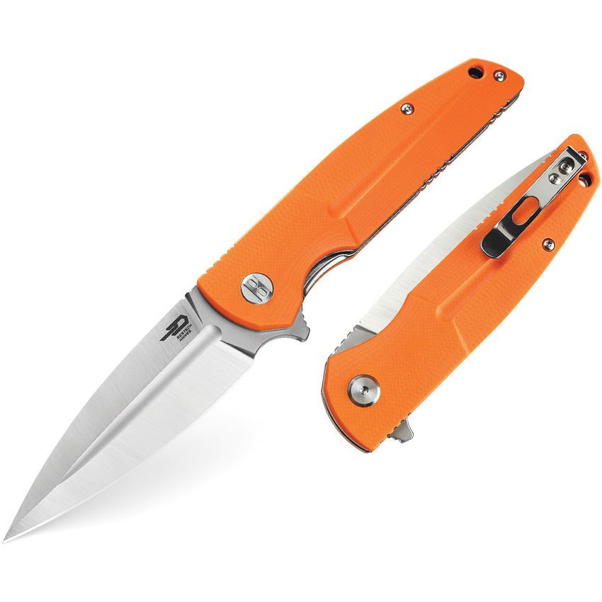 Bestech G34B1 FIN Linerlock Knife Orange – Additional Image #3