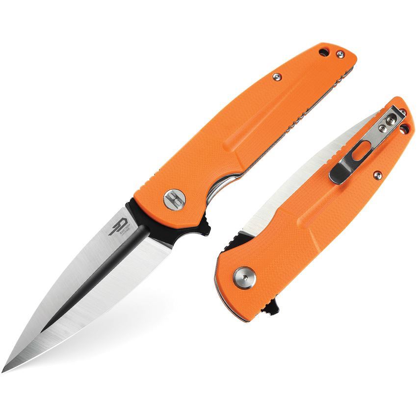 Bestech G34B2 FIN Linerlock Knife Orange – Additional Image #3