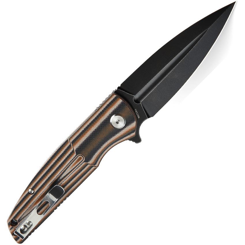 Bestech G34C3 FIN Linerlock Knife Multi Orange – Additional Image #2