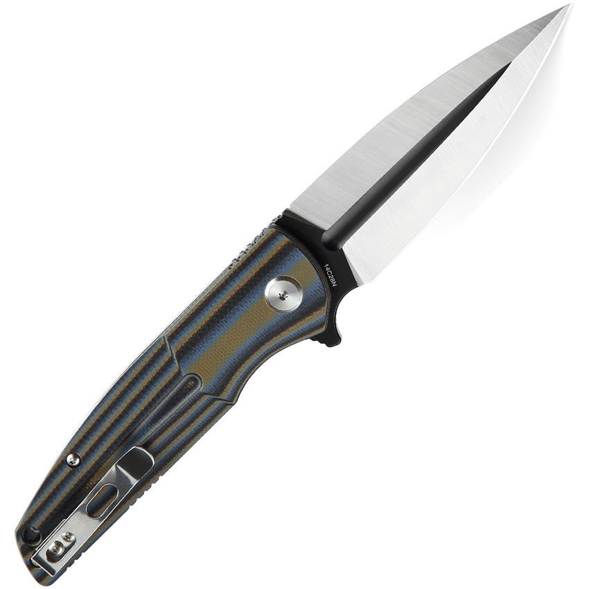 Bestech G34D2 FIN Linerlock Knife Multi Blue – Additional Image #2