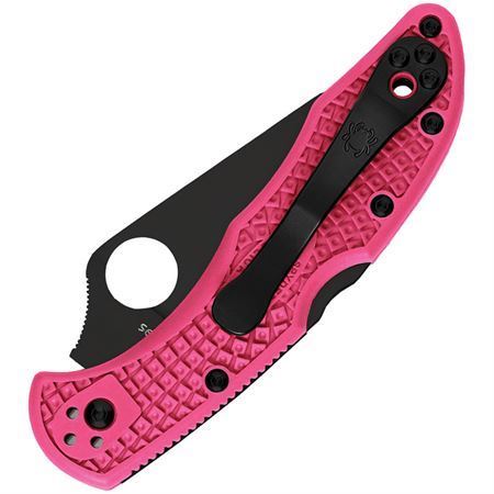 Spyderco 11FPPNS30VBK Pink Heals Delica Lockback Knife – Additional Image #1