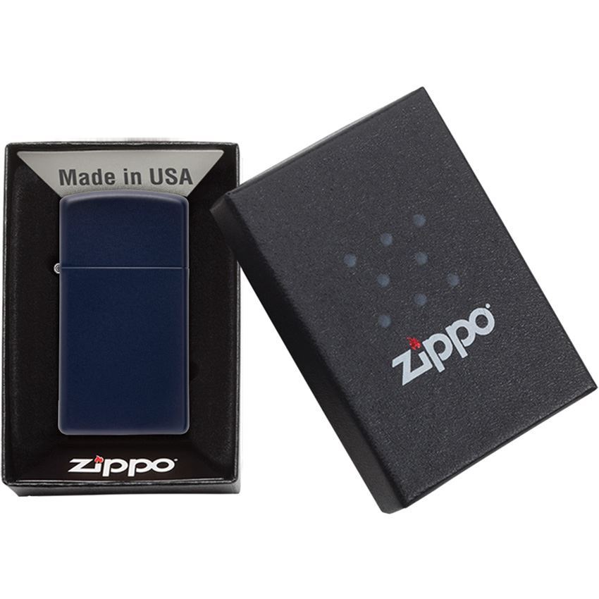 Zippo 11639 Slim Lighter Navy Matte – Additional Image #2