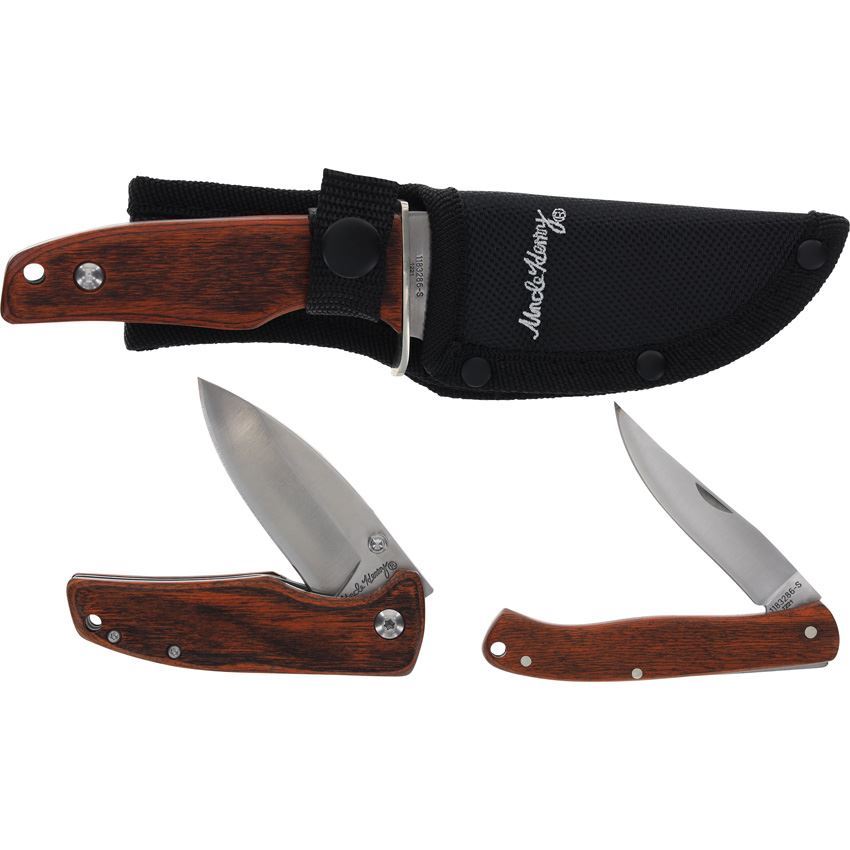 Schrade Uncle Henry Cleaver Knife Gift Set - Red Hill Cutlery