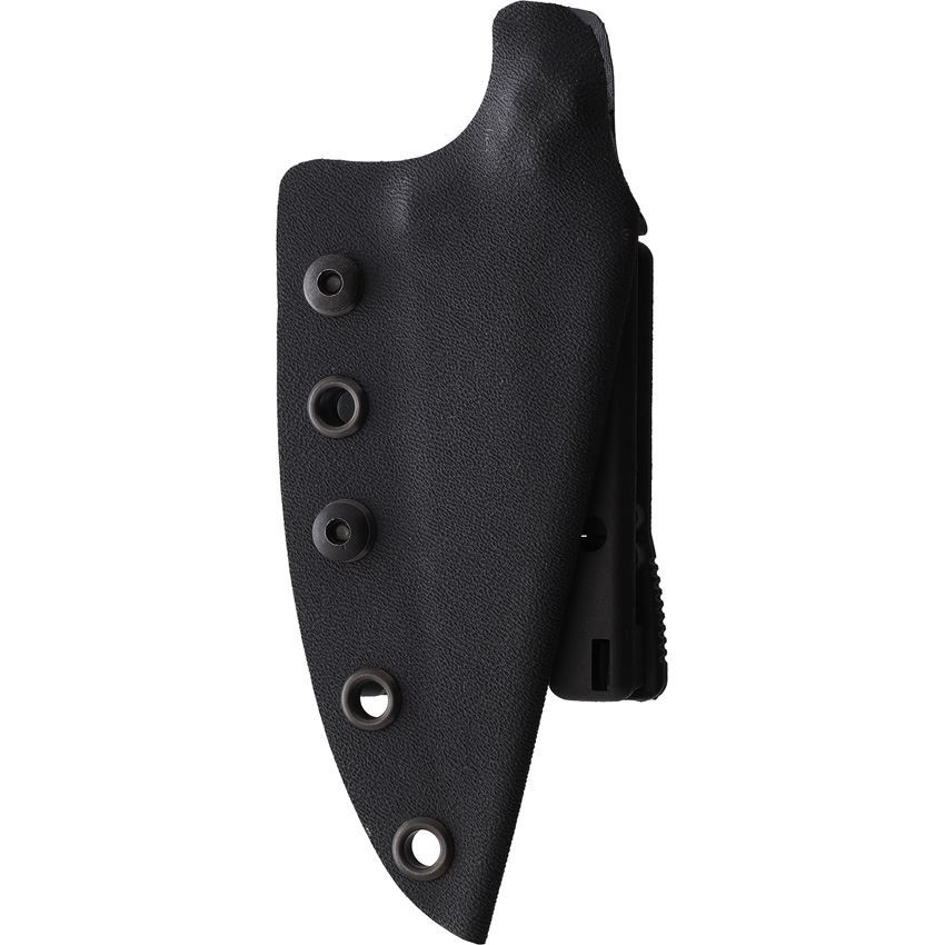 Stroup B5BG10 Bravo 5 Black Fixed Blade Knife Black Handles