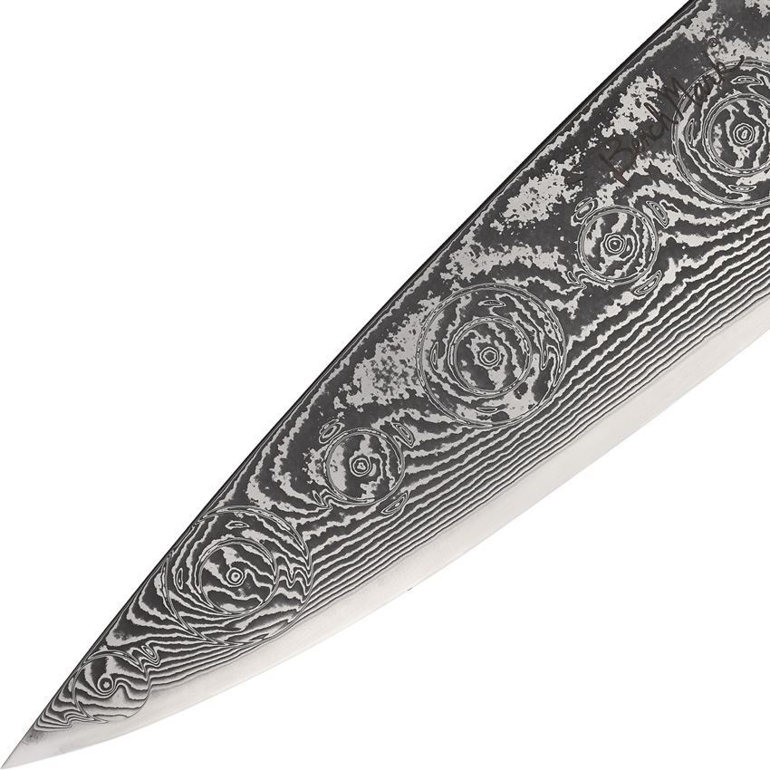 Benchmark 124 Chefs Knife Rose Damascus – Additional Image #1