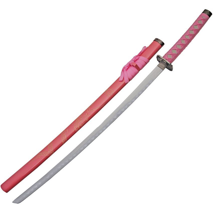 China Made 926970PK Pink Dragon Katana Set 3pc – Additional Image #1