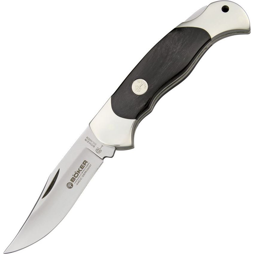 Boker 112007 Horn Lockback Folding Pocket Knife