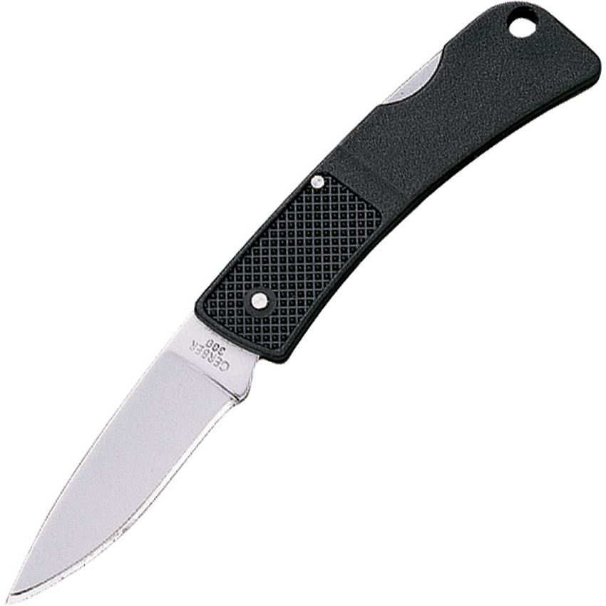 Gerber 6050 L.S.T. Lockback Folding Pocket Drop Point Blade Knife with Black Lightweight Fiberglass Nylon Handles