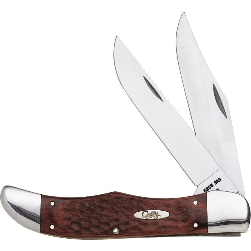 Case 189 Hunter Folding Pocket Knife with Brown Staminawood Delrin Handle