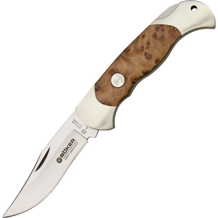 Boker 112002TH Thuya Wood Lockback Folding Pocket Knife - Knife Country, USA