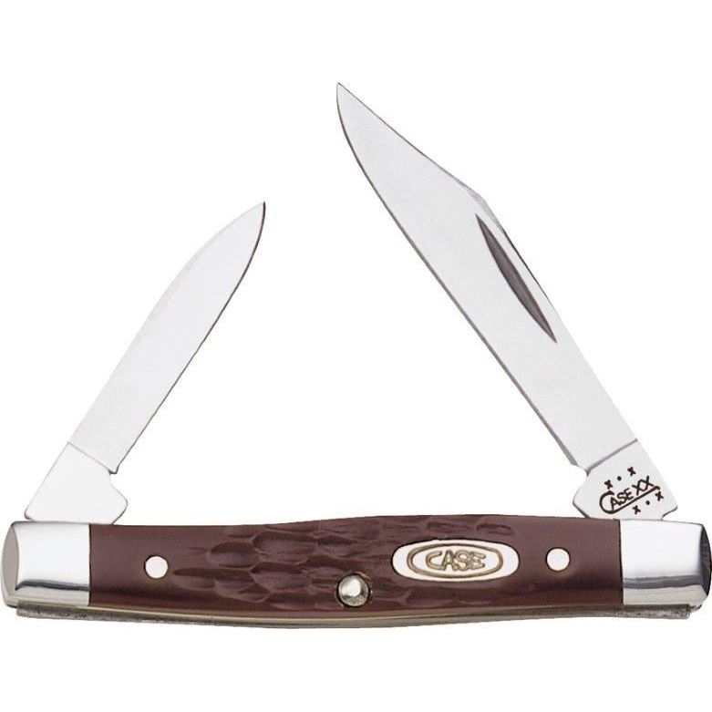 Case 083 Small Pen Folding Pocket Knife with Brown Delrin Handle