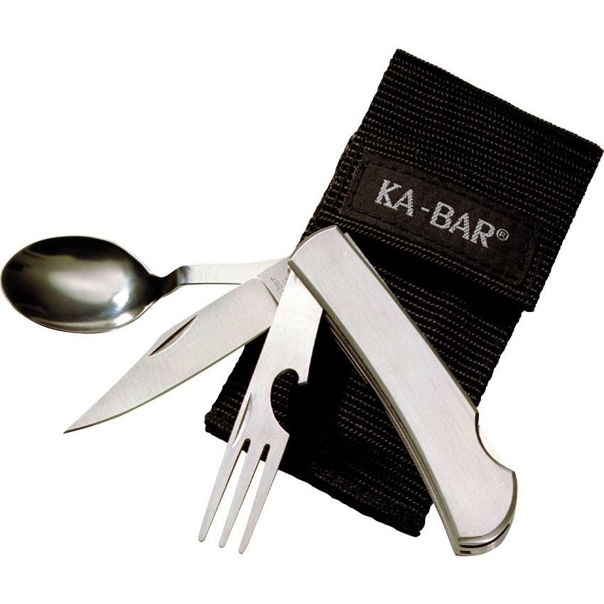 Ka-bar 1300 Hobo Outdoor Dining Kit with Black Nylon Web Sheath