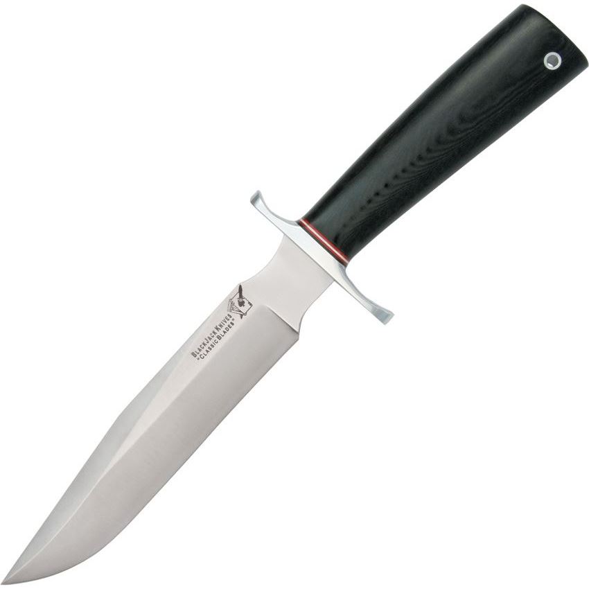 Blackjack 7BS Classic Model 7 Fixed Blade Knife with Black Micarta Saber Handle