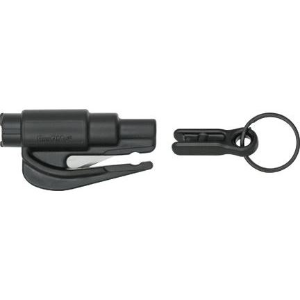 LifeHammer 03 ResQMe Keychain Rescue Tool with Black Plastic Construction