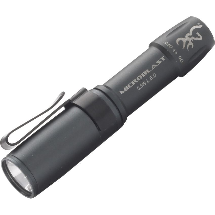 Browning Microblast LED Light Black Anodized Aluminum Body Flashlight 2114 