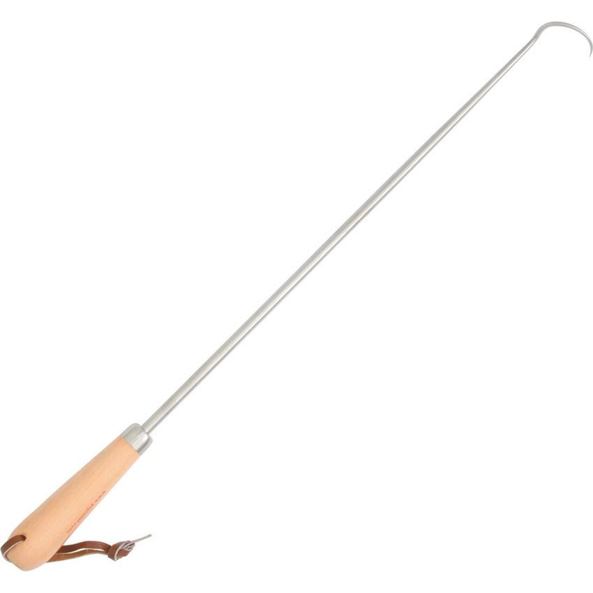 Pig Tail Food Flippers 1 Large Food Flipper with Wood Handle